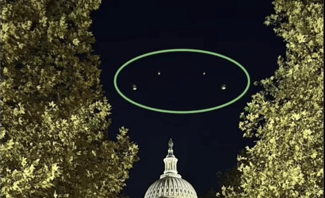 Mysterious lights over Capitol Hill sparks fears of UFOs in DC